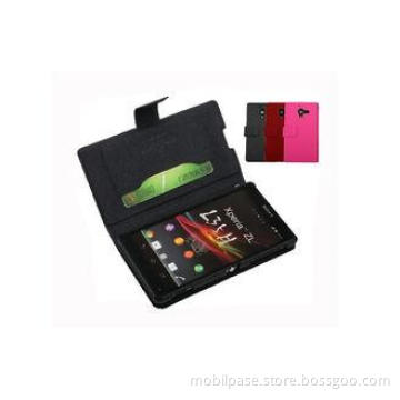 Real Flip Design Sony Xperia Leather Case